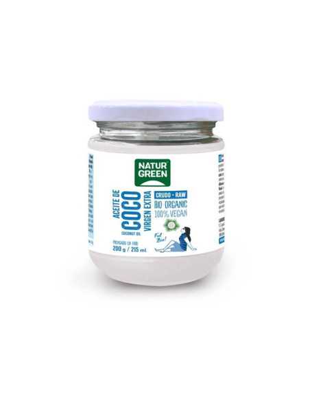 Aceite de coco virgen extra bio 215ml/200g Naturgreen Aceite de coco virgen extra bio 215ml/200g Naturgreen